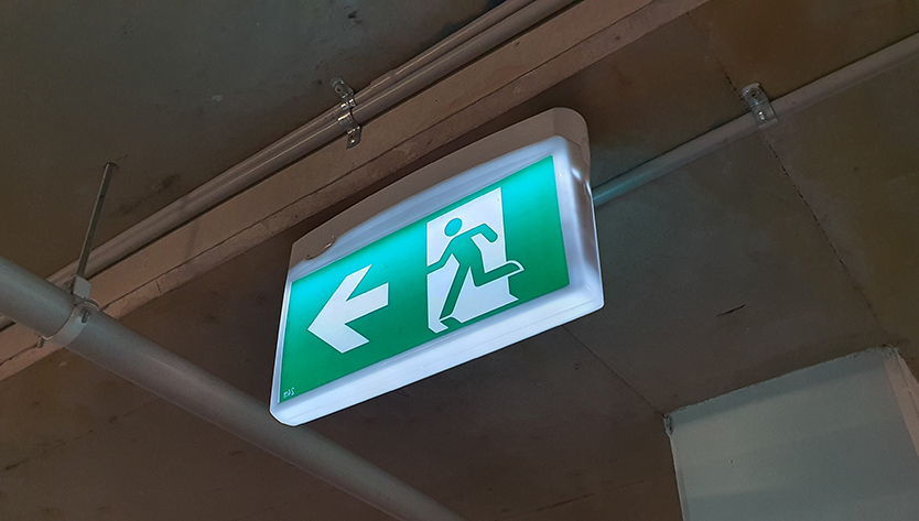 VeriFire exit light